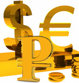 Доллар опустился, евро поднялся