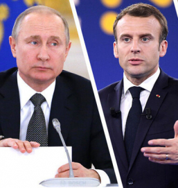 Президенты РФ и Франции побеседуют по телефону 28 января
